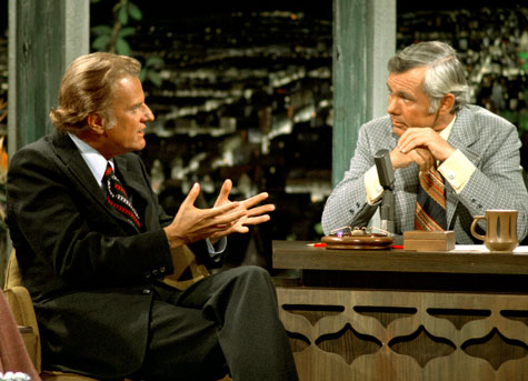 Billy Graham appeared on The Tonight Show with Johnny Carson in 1972. / BGEA