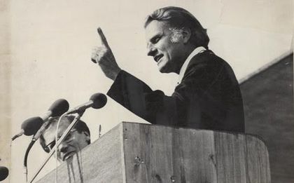 Billy Graham n the Lausanne Congress in 1974. / Lausanne Movement.