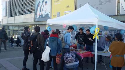 More than 200 students, university workers and teachers bought pastries. / GBU