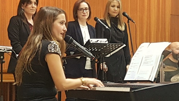 Eva Betoret, during her concert. / E. Cardona