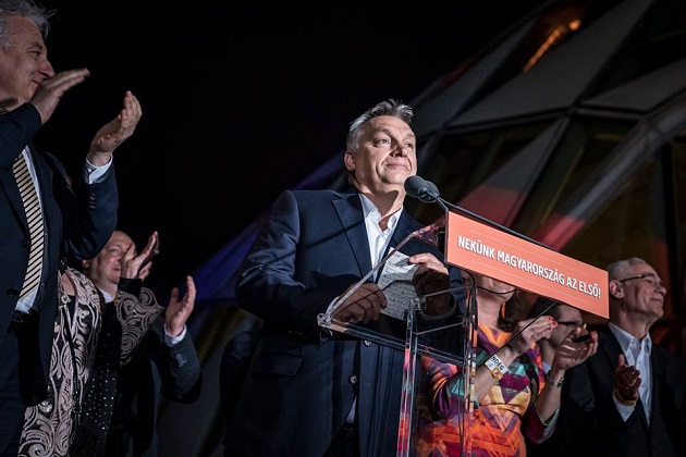 Viktor Orbán after winning the Hungarian election. / Official Facebook Orbán Viktor,