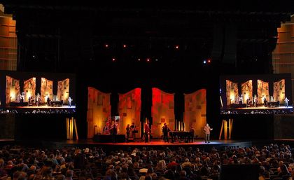 A Willow Creek Church service. / Wikimedia Commons.