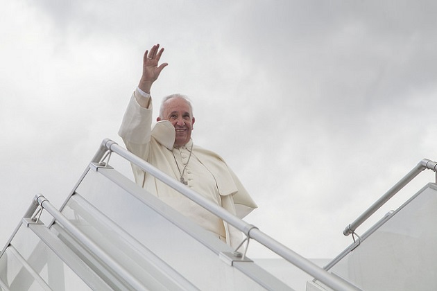 Pope Francis in Ecuador, 2015. / Cancillería Ecuador (Flickr, CC),