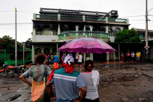 The house of the Pastor and family that was attacked by a pro-government criminal group. / La Prensa,