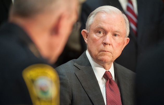 Attorney General  Jeff Sessions  defended the Trump administration’s migration policy by citing a passage from Romans 13 . / Matthew T. Nichols, Department of Justice,