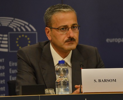 Sanharib Barsom, co-President of the Democratic Federation of Northern Syria. / Don Zeeman