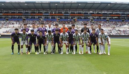 Under-20 teams of the Tuzos  of Pachuca and the Ansan Hallelujah FC team from South Korea.  / Facebook Futbol con valores.