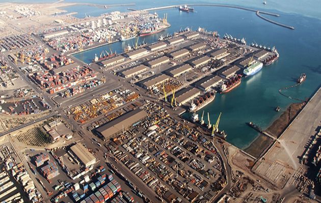 The port of Bushehr in Iran.,