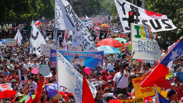 Thousands of Chilean Christians have been taking to the streets to participate in the March for Jesus in the last 24 years.,