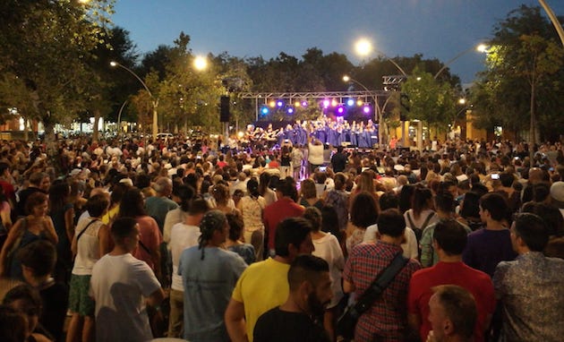 The 2018 Seville Day of the Gospel ended with a crowded gospel concert. / Koinonia Sevilla,