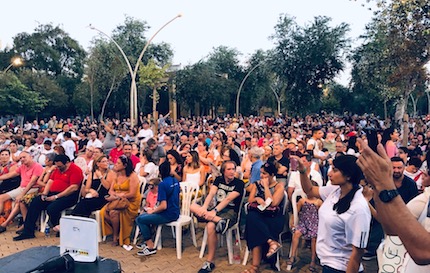 Crowd attending the Gospel music concert in Seville. / Koinonia Sevilla