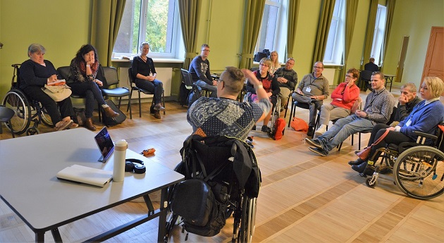 The track about the topic of disability, at the Hope for Europe conference in Tallinn. / Jordi Torrents,