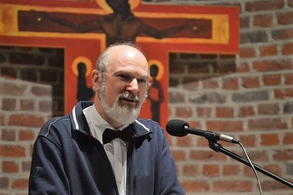 Thomas Schirrmacher speaking at the service of thanksgiving in Brussel's Chapel of Europe. / Don Zeeman