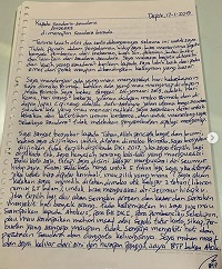 BTP shared on Instagram a letter from jail one week ahead of his release. / Instagram @basukibtp