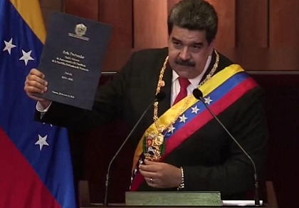 Nicolás Maduro claimed victory after a Presidential election that was described as illegal by the Venezuelan Parliament and international entities. / GNA, Evangélico Digital