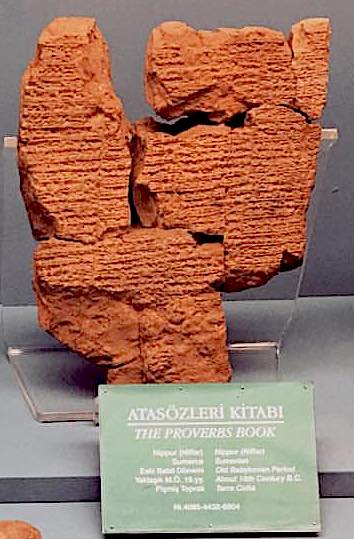 Sumerian Book of Proverbs. Istanbul Archaeology Museum. / Marc Madrigal,