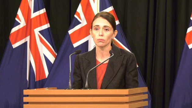 Jacinda Ardern, Prime Minister of New Zealand, during a press conference days after the massacre. / Facebook Jacinda Ardern,