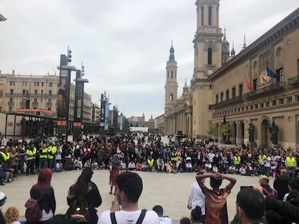 They shared a message about Jesus in the Pilar Square, Zaragoza. / Betel Zaragoza