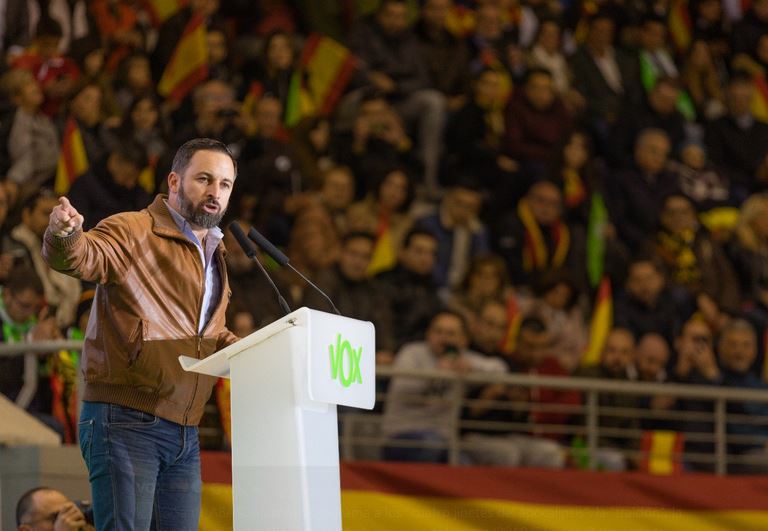 Leader of the new far-right party Vox, Santiago Abascal. / Twitter Vox