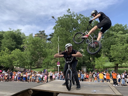 BMX bikers at the FestiMadrid event. / Association Luis Palau