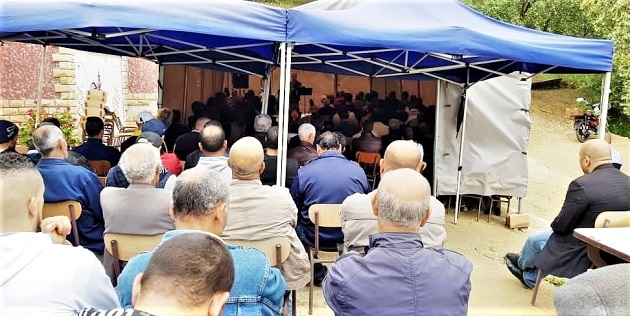 Tent set up after authorities closed church building in Azaghar, near Akbou in Algeria. / Morning Star News,
