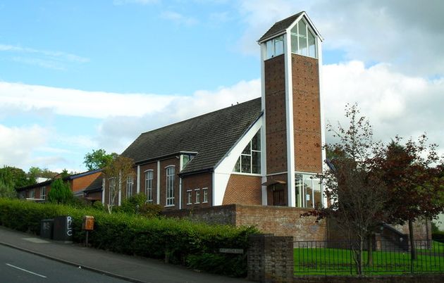 Saintfield Road Presbyterian Church has suffered two arson attacks. / Dean Molyneaux (CC BY-SA 2.0),