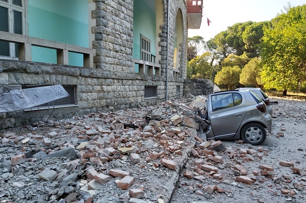 The earthquake on September 21 severely damaged university buildings. / Photo: Geology Department University Tirana (CC),