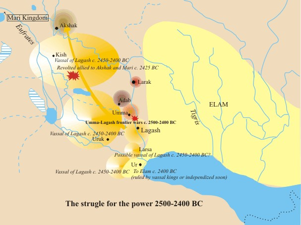 The stele of the vultures and the prophet Habakkuk