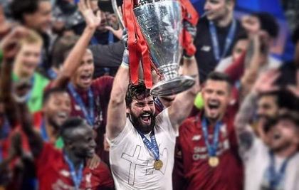Becker publicly showed his faith after winning the UEFA Champions League. / Instagram Alisson Becker.