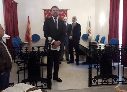 The Major of Montemolín greeted the participants in the event. / Emilio Monjo