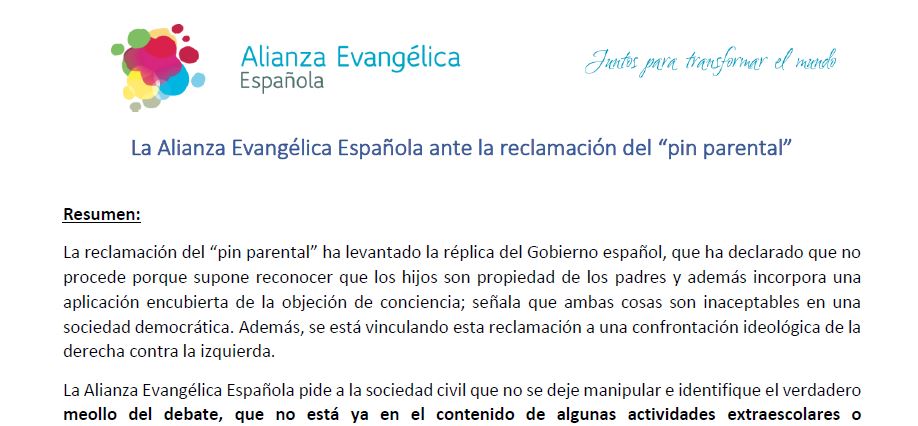 Statement in Spanish of the AEE. / AEE website