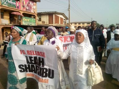 The march ended a a three-day fast  to protest the beheading of Brethren pastor Lawan Andimi. / CAN