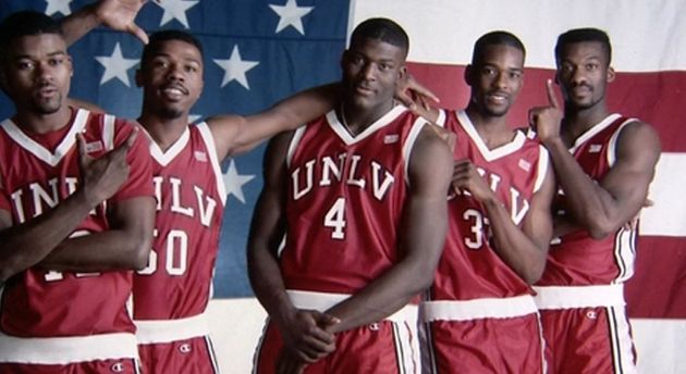 The Nevada Las Vegas University team won the NCAA basketball championship  in 1990.  /  Twitter @NCAA,