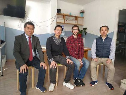 Zhengbo Chen, Rongen Li,  Jonatán Soriano and Koikam Fu. / Rebecca Sun