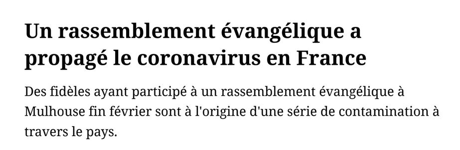 One of the headlines about the evangelical church, in Le Figaro. / Le Figaro