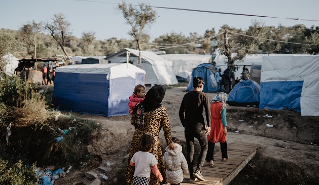 The Moria camp in Lesbos, Greece. / Photo courtesy of EuroRelief. Author: Salomé Wiedmer,