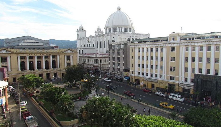 San Salvador's historic downtown./ Wikimedia Commons. ,