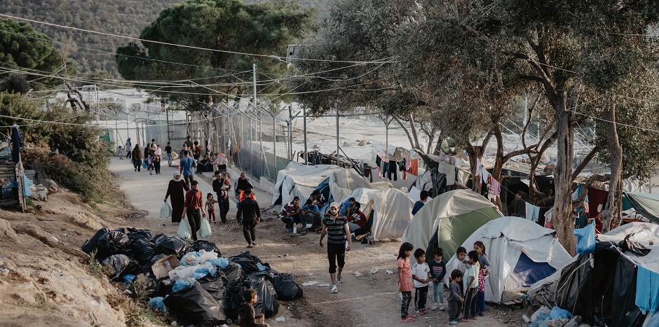 A view of the Moria refugee camp in Lesbos, Greece. / Photo: courtesy <a target="_blank" href="https://www.eurorelief.net/">EuroRelief</a>, author: Salomé Wiedmer,