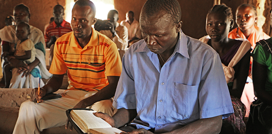 Sudanese Christians in a meeting. / Open Doors.,