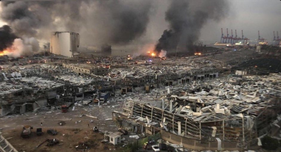 Exploxions have devastated Beirut’s port and surrounding areas./ @MECChurches,