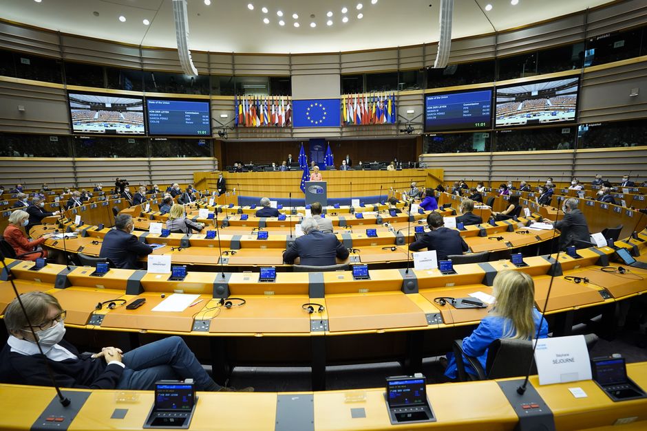 The European Parliament during the SOTEU. / <a target="_blank" href="https://europarl.europa.eu/portal/en">European Parliament</a>. ,