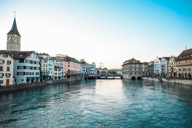 A view of Zürich, in Switzerland. / R. Georgiev, Unsplash, CC0