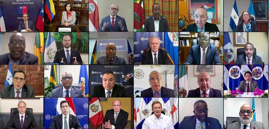The sessions of the 50th General Assembly of the Organization of American States were held virtually. / Juan Manuel Herrera - OAS. ,