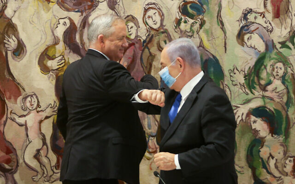 The unity between Ganz and Netanyahu only lasted for half a year. / Twitter,