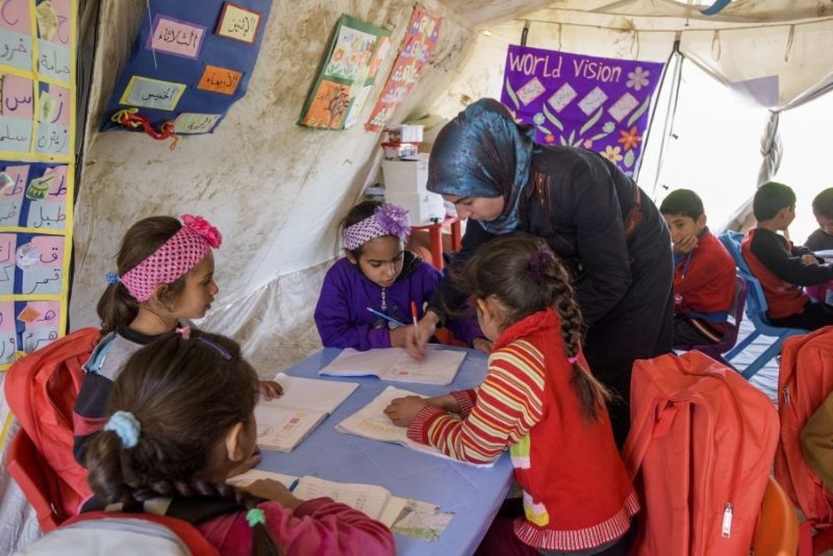 Syrian children in a Wolrd Vision refugee camp. / <a target="_blank" href="https://www.wvi.org/">World Vision</a>,