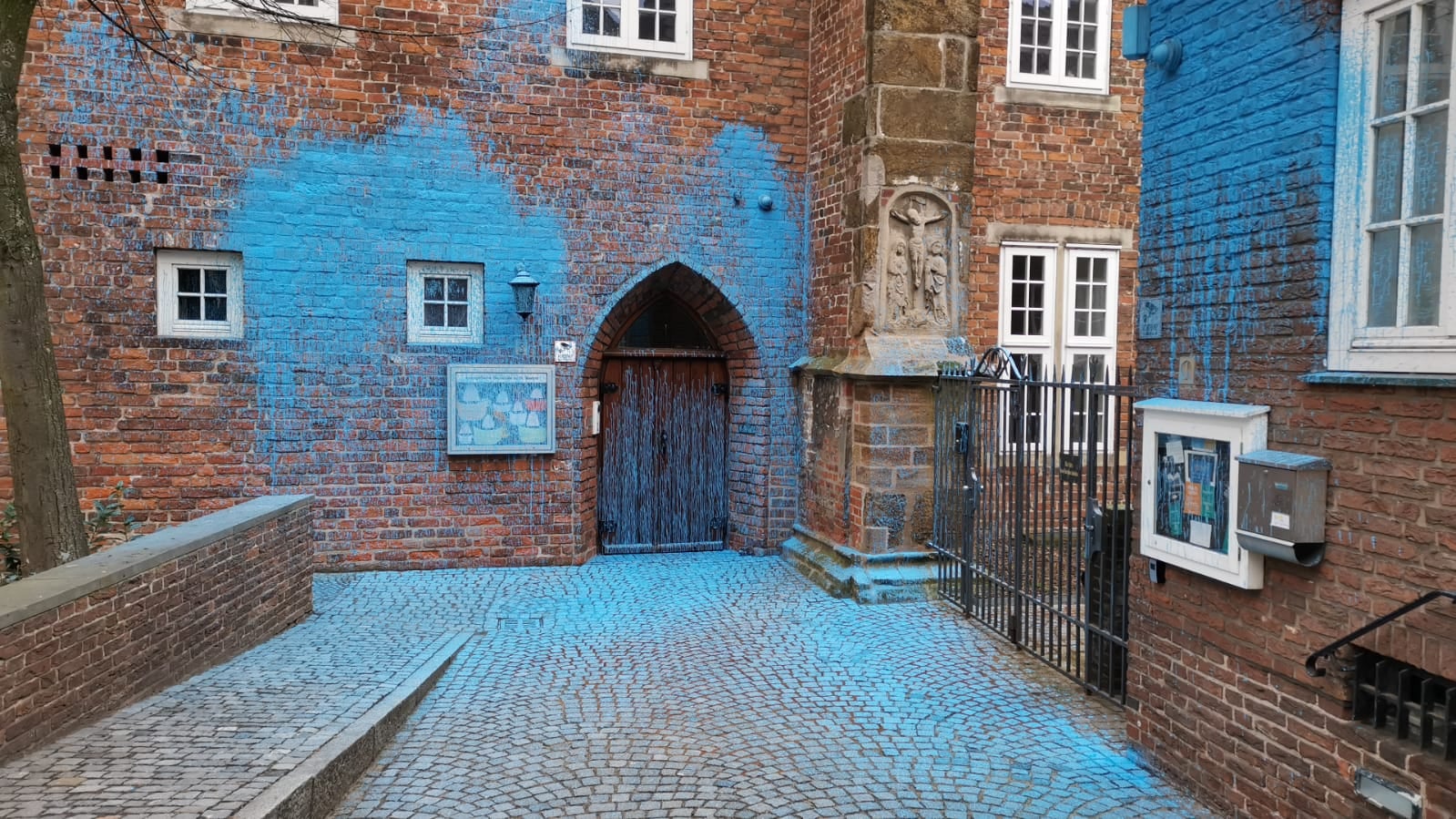 The façade of the St. Martini Church building, in Bremen (Germany), on 7 March 2021. / Facebook <a target="_blank" href="https://www.facebook.com/martinibremen/">St. Martini Gemeinde Bremen</a>,