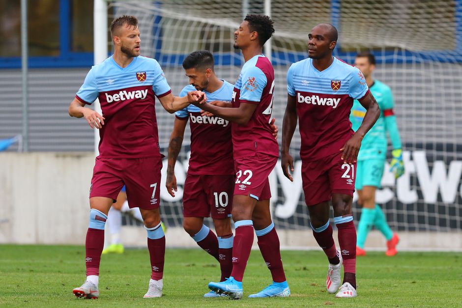 West Ham United is one of the Premier League teams sponsored by a betting company. / <a target="_blank" href="https://commons.wikimedia.org/wiki/File:Hertha_BSC_vs._West_Ham_United_20190731_(135).jpg">Steindy, Wikimedia Commons</a> CC,