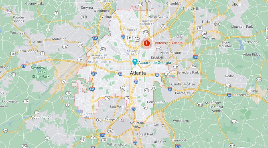 Atlanta, Georgia (US). / Google Maps screenshot.,
