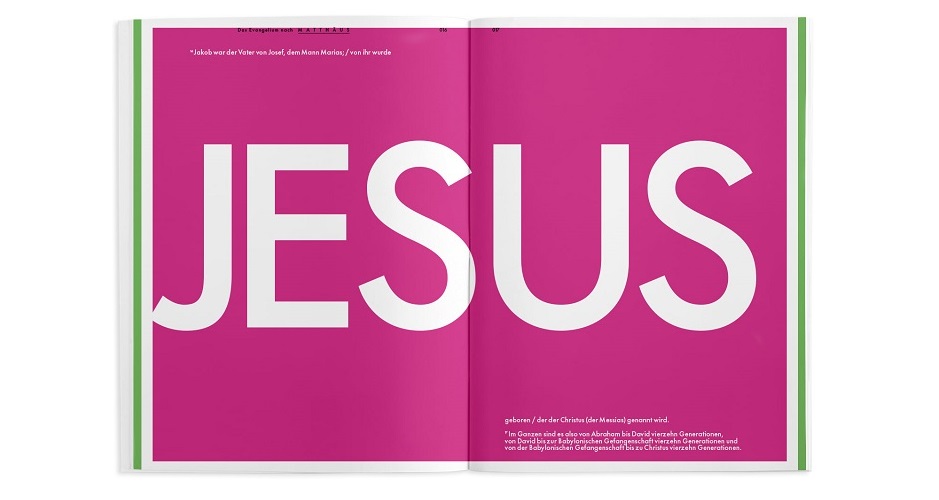 The name of the saviour, announced in Matthew. / <a target="_blank" href="https://www.bibelalsmagazin.de">Bibel Als Magazine</a>.,