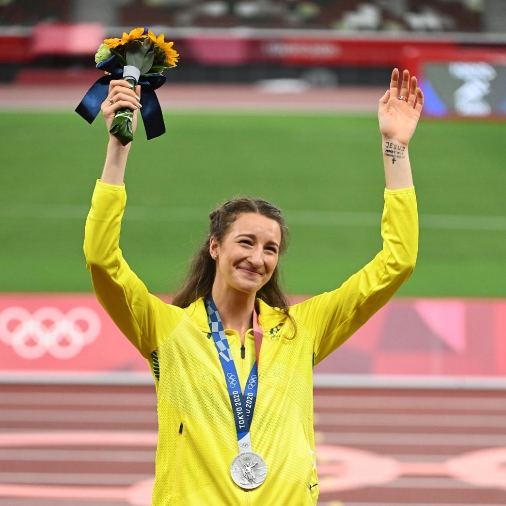 Australian athlete wins silver medal in the women's high jump Olympic final. / Facebook Nicola McDermott.,